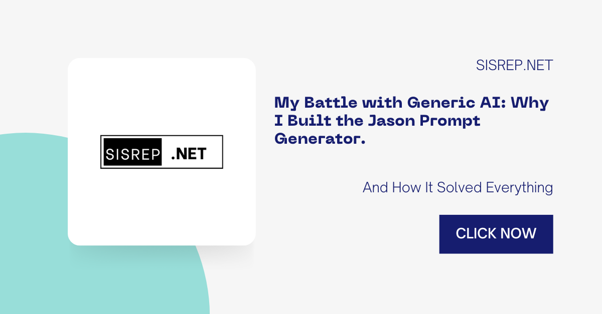 My Battle with Generic AI: Why I Built the Jason Prompt Generator (and How It Solved Everything)